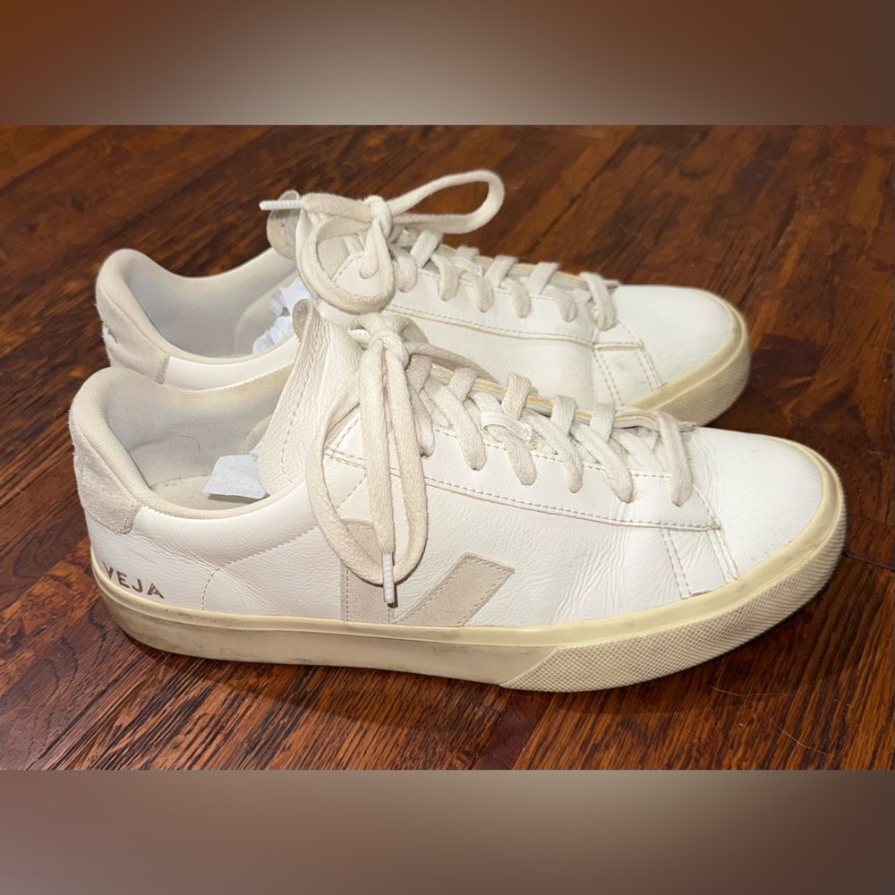 VEJA Campo Sneakers in White and Natural Suede Size US 10 / EU 41 - Picture 7 of 10